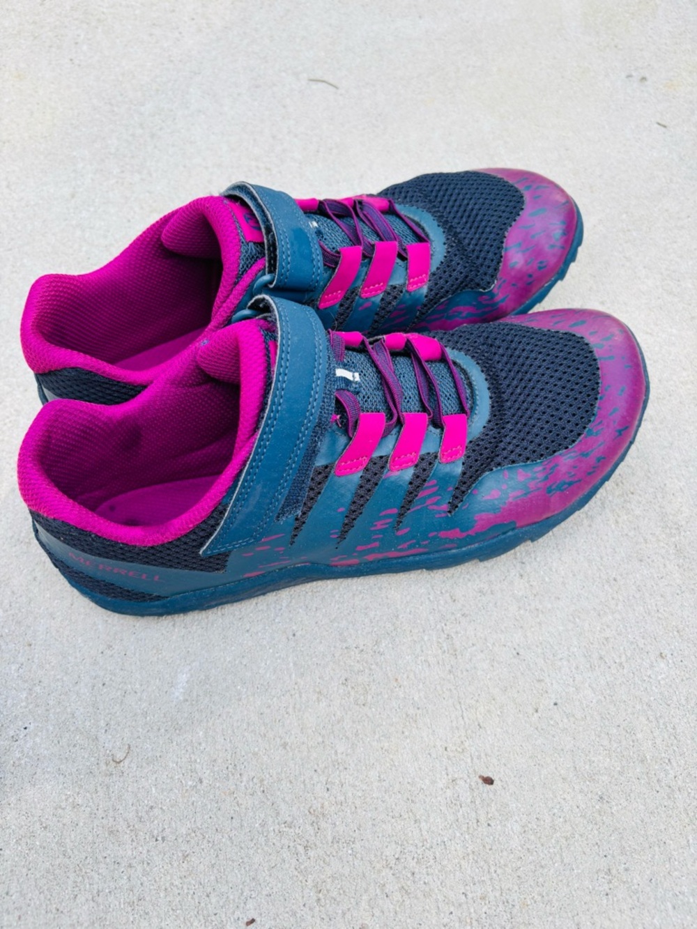 Merrell Women’s size 7 Trail Glove 5 Purple Navy Blue Low Top Comfort Sneakers - Picture 9 of 9